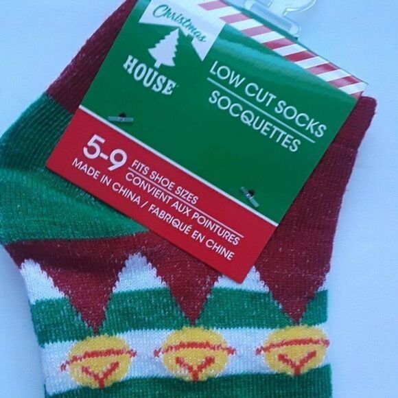 Christmas‎ House Women's Christmas Elf Socks. Fits - Picture 3 of 8